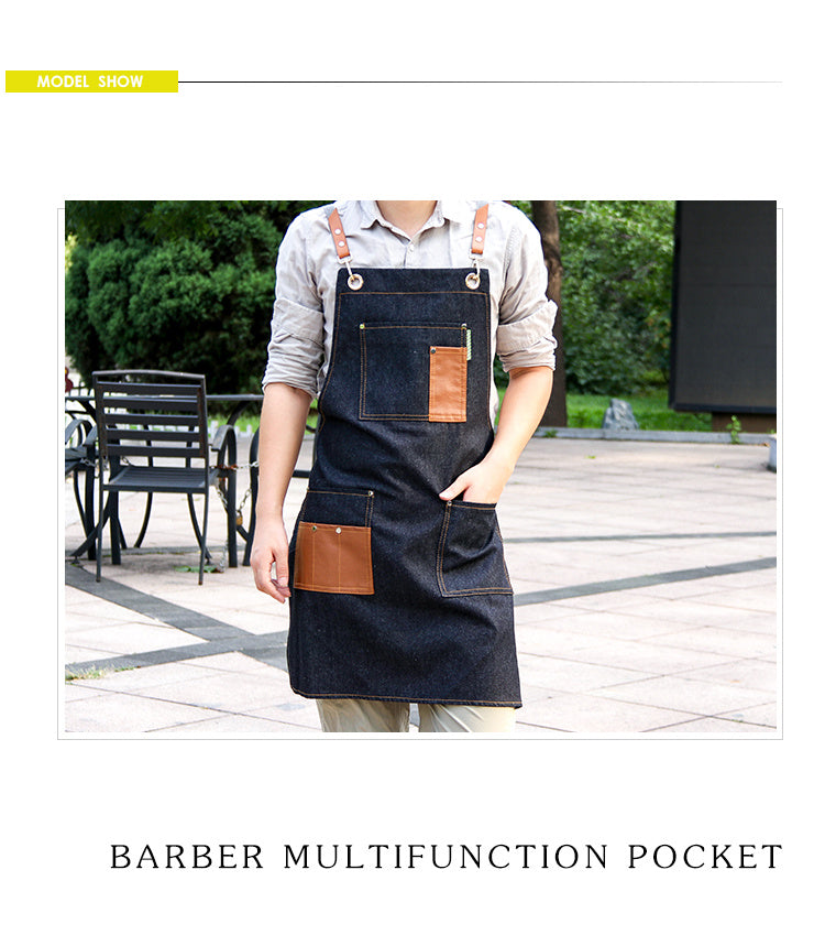 Fashionable Men's Wear-resistant Work Clothes Aprons