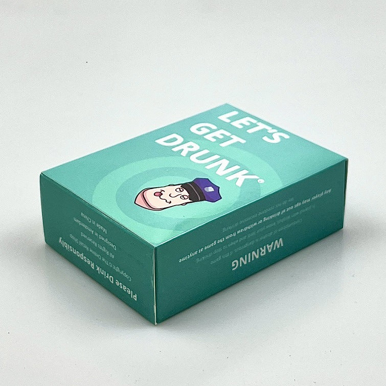 English Let's Get Drunk Party Board Games Card