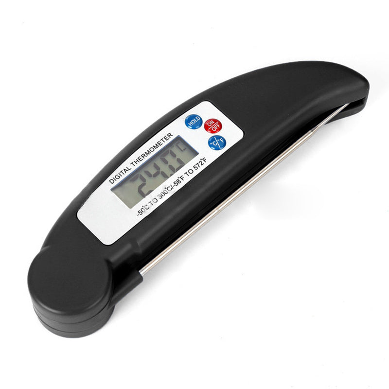 Folding food thermometer