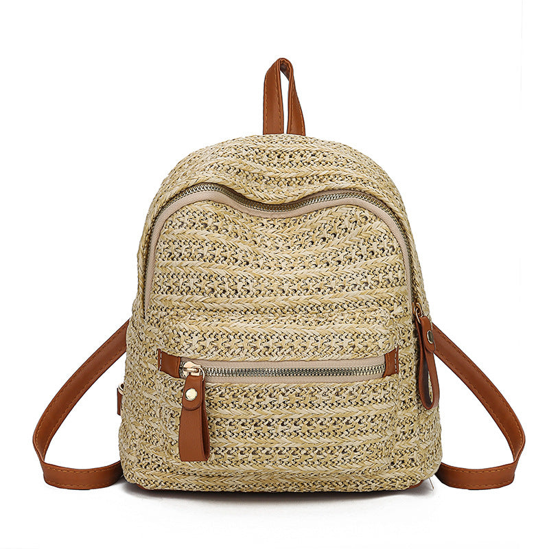 Straw Woven Backpack – Boho Chic Bag for Beach, Travel, Weddings & Everyday Use