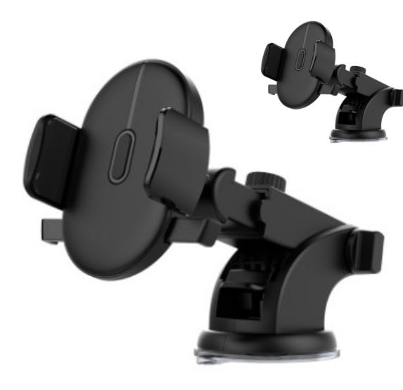 Telescopic Car Phone Mount – 360° Rotating Dashboard Suction Cup Holder for Phones Up to 7"