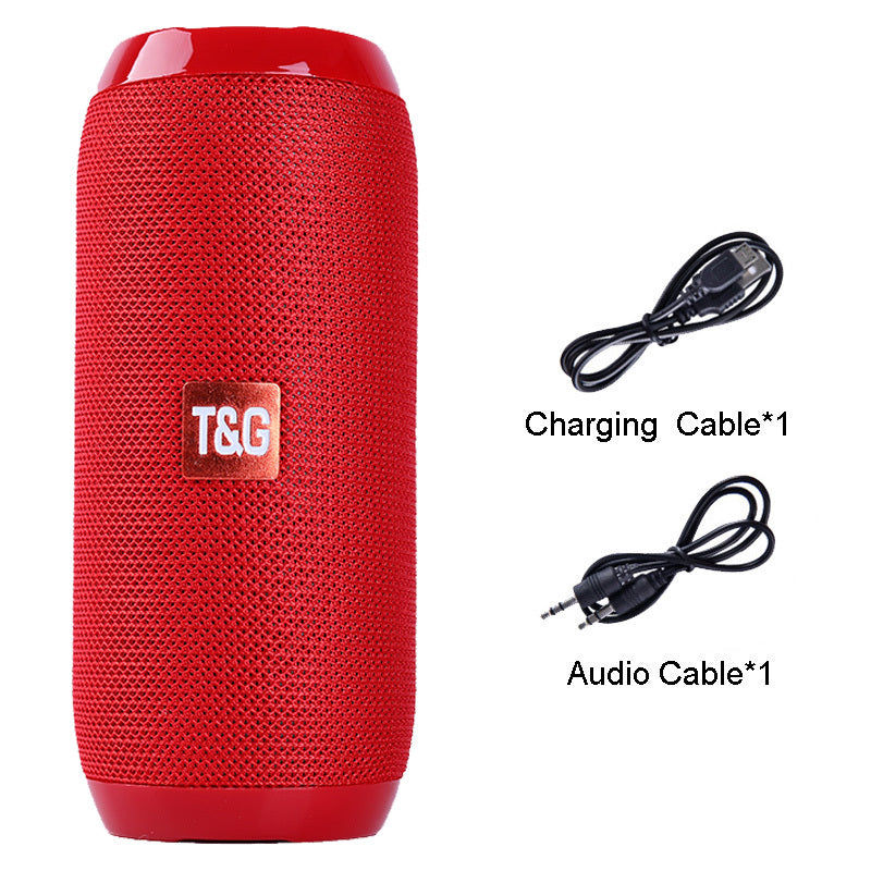 360° Portable Bluetooth Speaker – IPX5 Waterproof, FM Radio, 10-Hour Battery