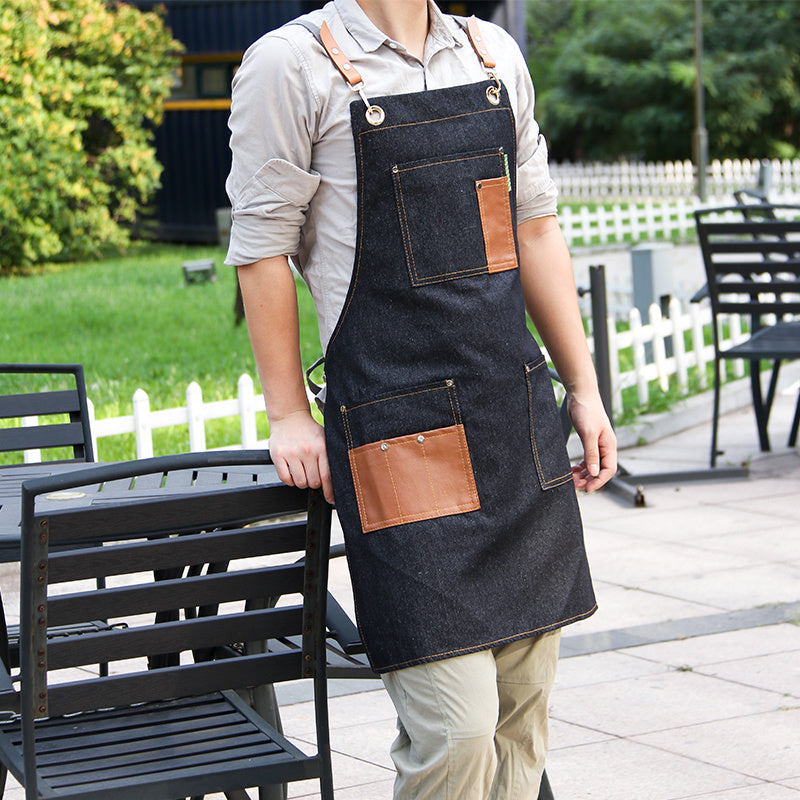Fashionable Men's Wear-resistant Work Clothes Aprons