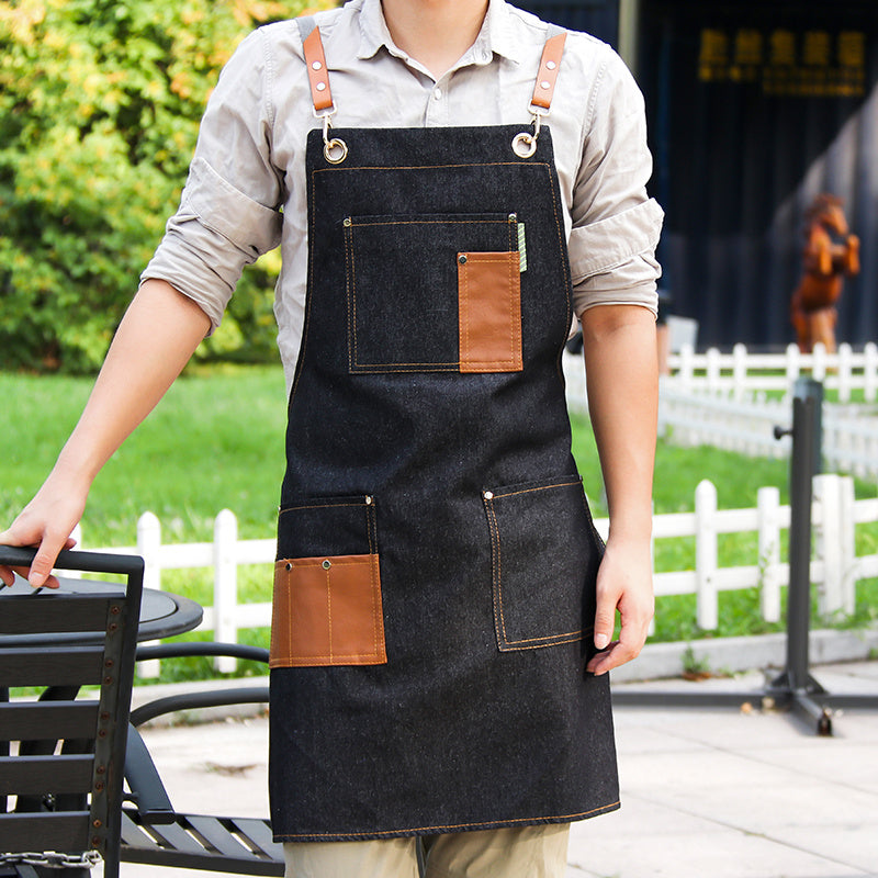 Fashionable Men's Wear-resistant Work Clothes Aprons