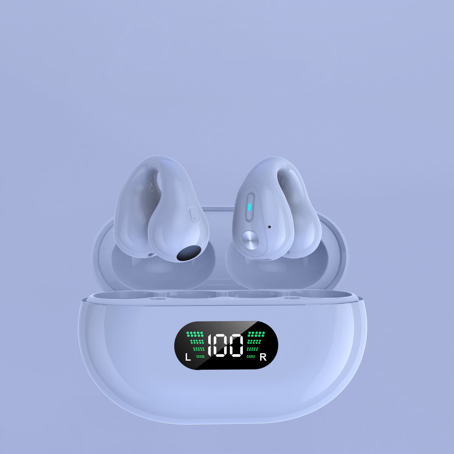 Ear Clip Wireless Earbuds – Bluetooth 5.3, HiFi Bass, Open-Ear Sport Headphones