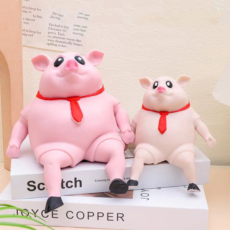 Cute Pig Squeeze Stress Toy – Squishy Piggy Sensory Relief Gift for Kids & Adults