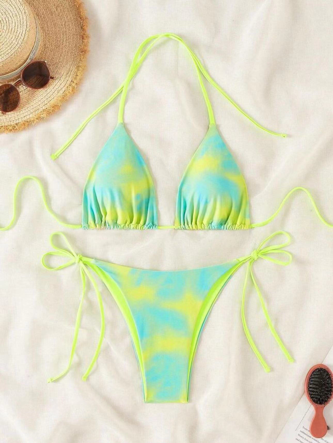 Women's Two-piece Swimsuit Sexy Lacing Three-point Bikini