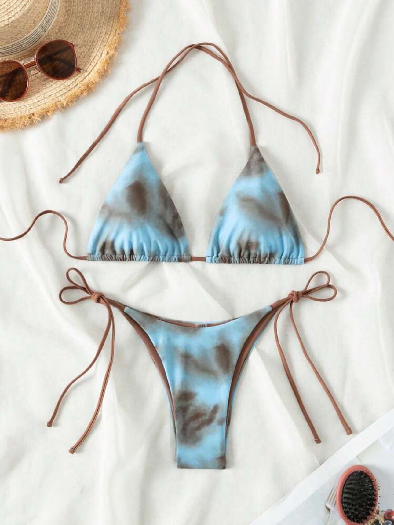 Women's Two-piece Swimsuit Sexy Lacing Three-point Bikini