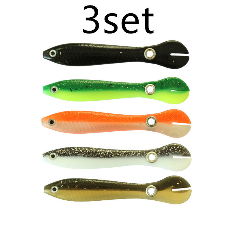 Soft Bionic Fishing Lures – 5-Piece Swim Bait Set for Bass, Trout & Pike