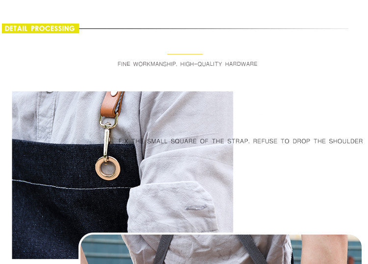 Fashionable Men's Wear-resistant Work Clothes Aprons