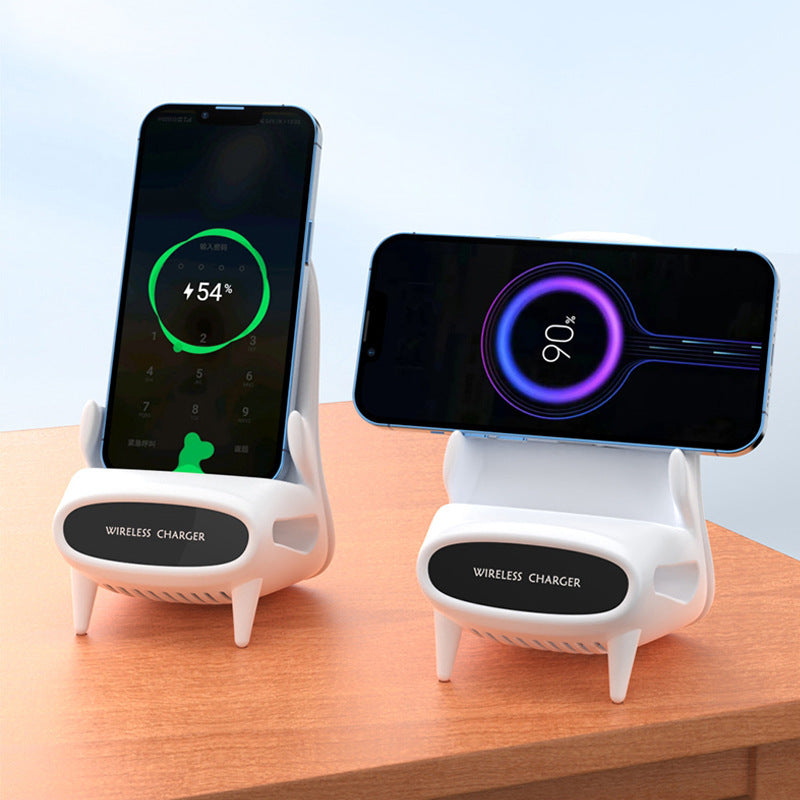 Portable Mini Chair Charger Desk Mobile Phone Holder Wireless 10W Fast Charge Special Gift
