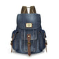 Backpack Retro Denim Backpack Female Drawstring Pocket