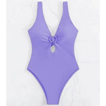 Solid Color Bikini Swimsuit Beach Apparel