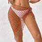 Hand Crocheting Bead Shawl Bikini Triangular Binder