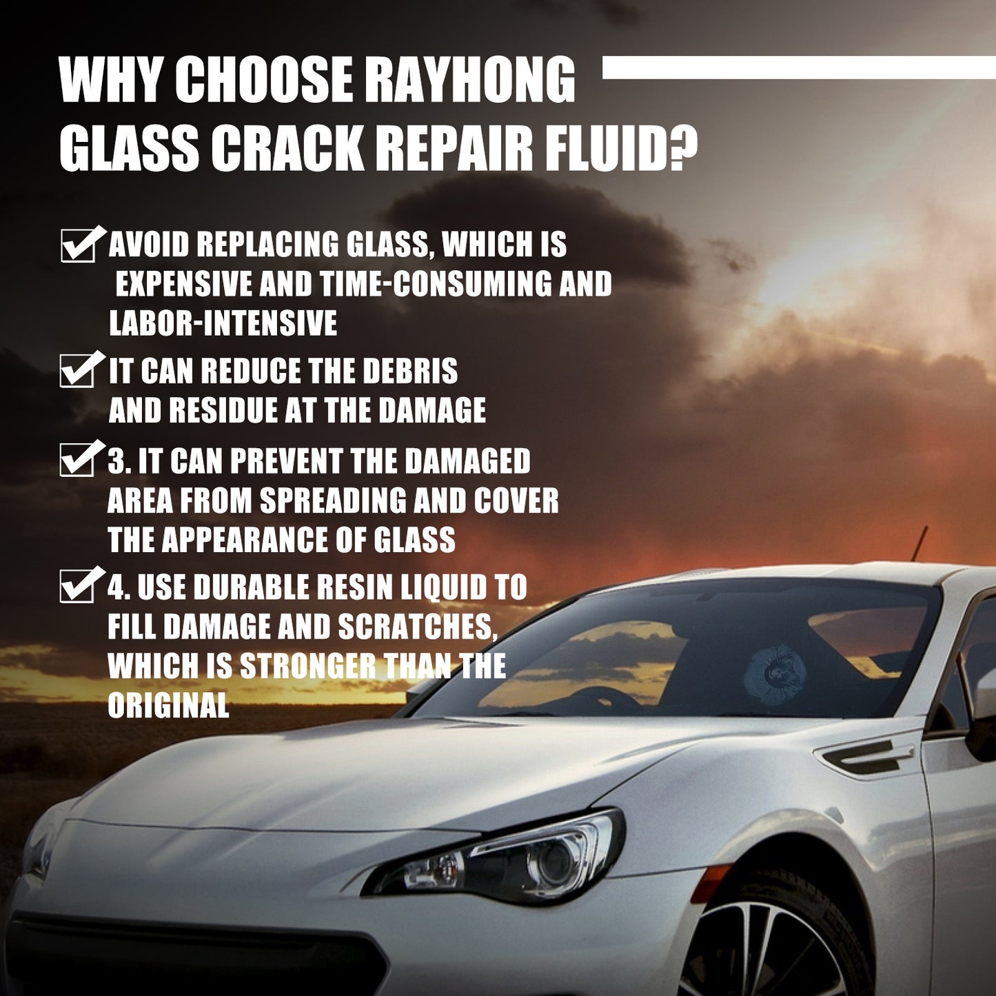 Automotive Windshield Repair Agent