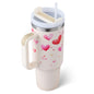 40 Oz Tumbler With Handle Straw Insulated, Stainless Steel Spill Proof Vacuum Coffee Cup Tumbler With Lid Tapered Mug Gifts Suitable For Car Gym Office Travel