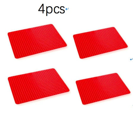 Non-Stick Silicone Pyramid Cooking Baking Mat With Grid Versatile Heat-Resistant Mat Kitchen Tools Kitchen Gadgets