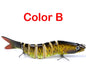 Pike Fishing Lures Artificial Multi Jointed Sections Hard Bait Trolling Pike Carp Fishing Tools