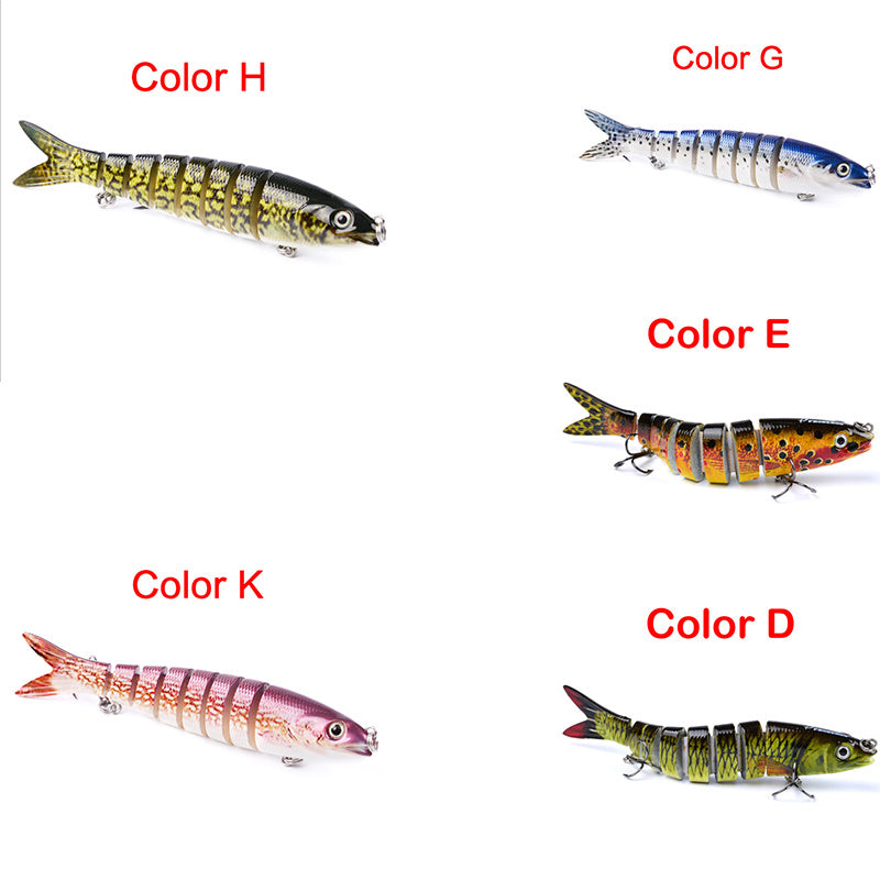 Pike Fishing Lures Artificial Multi Jointed Sections Hard Bait Trolling Pike Carp Fishing Tools