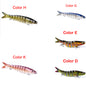 Pike Fishing Lures Artificial Multi Jointed Sections Hard Bait Trolling Pike Carp Fishing Tools