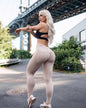 Yoga Pants with  Pockets Fitness Sports Elastic Skinny Pants