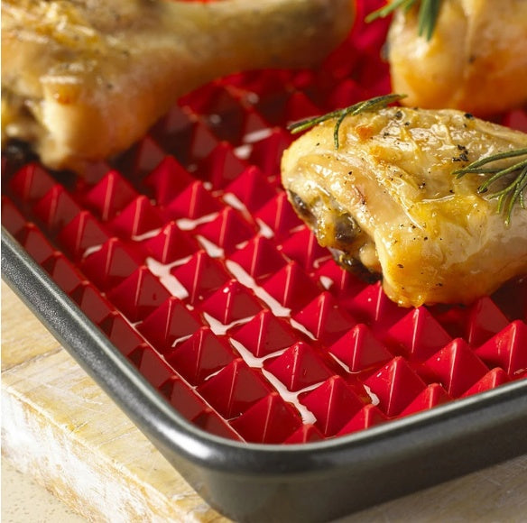 Non-Stick Silicone Pyramid Cooking Baking Mat With Grid Versatile Heat-Resistant Mat Kitchen Tools Kitchen Gadgets