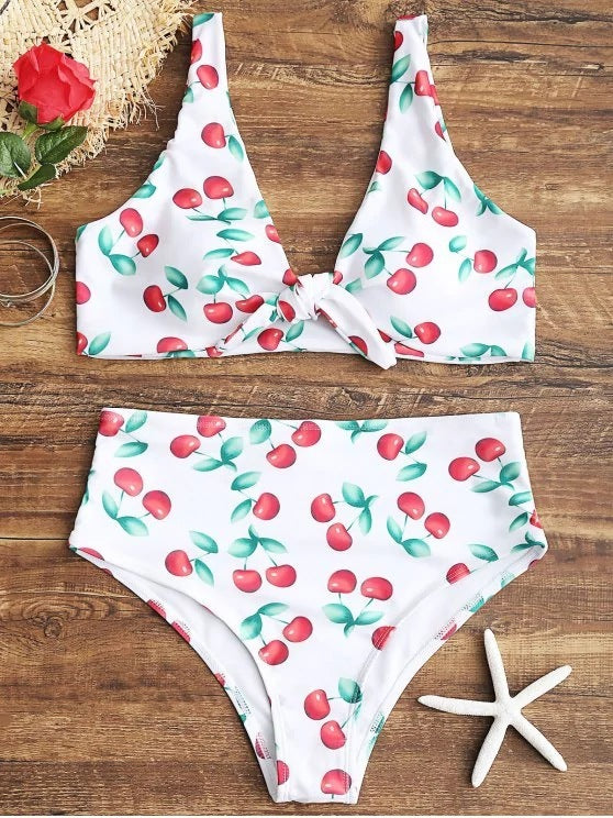 Bikini knotted swimsuit Cute Beachwear