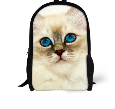 Cat Backpack Cute 3D Animal Denim Backpacks for Children Boys Girls Casual Kids School Bag Mochila Travel Backpack