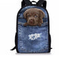 Cat Backpack Cute 3D Animal Denim Backpacks for Children Boys Girls Casual Kids School Bag Mochila Travel Backpack