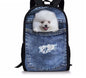 Cat Backpack Cute 3D Animal Denim Backpacks for Children Boys Girls Casual Kids School Bag Mochila Travel Backpack