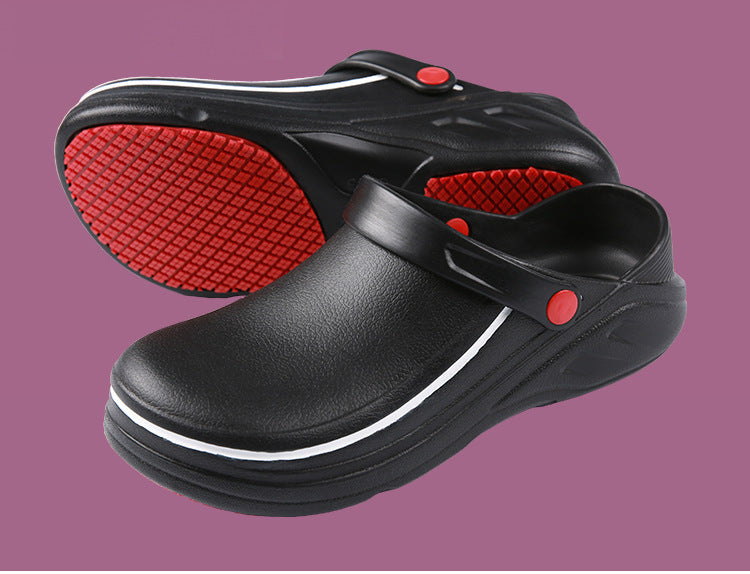 YEINSHAARS EVA Unisex Slippers Non-slip Waterproof Oil-proof Kitchen Work Cook Shoes for Chef Master Hotel Restaurant Slippers