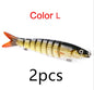 Pike Fishing Lures Artificial Multi Jointed Sections Hard Bait Trolling Pike Carp Fishing Tools