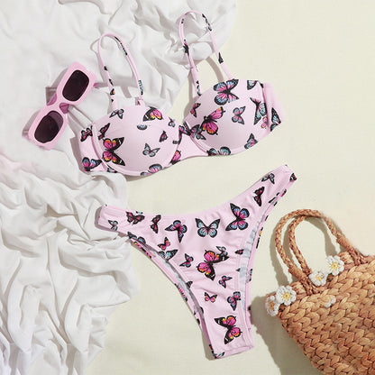Bikini Sexy Butterfly Print Bikini High Quality Swimsuit Women