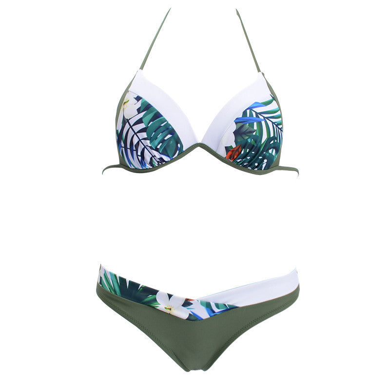 New Printed Split Swimsuit Sexy Split Swimsuit Bikini