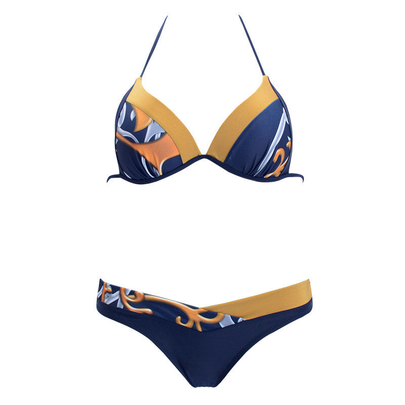 New Printed Split Swimsuit Sexy Split Swimsuit Bikini