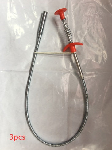 60CM Sewer Spring Pipe Dredging Tool Household Hair Cleaner Drain Clog Remover Cleaning Tools Household For Kitchen Sink Kitchen Gadgets