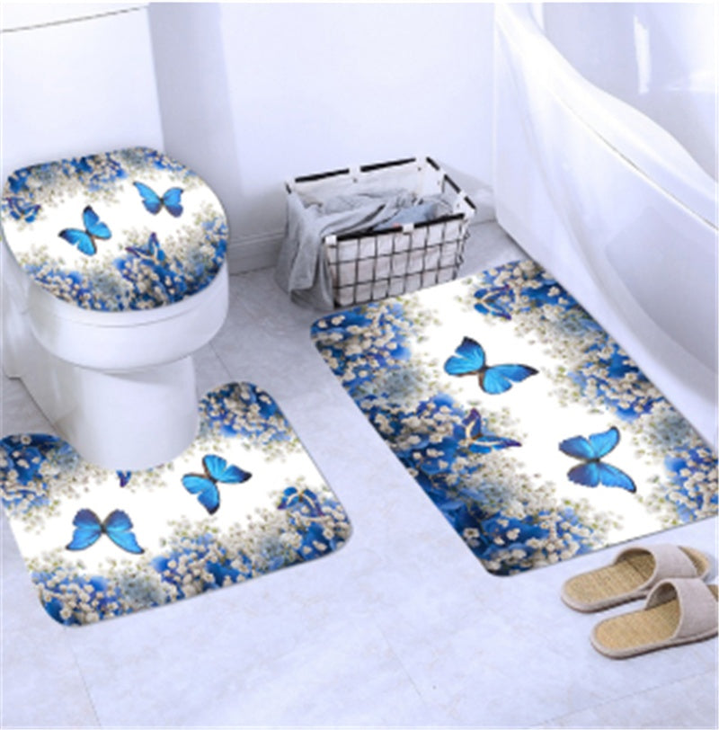 Shower Curtain Bath Mat Bathroom Rugs