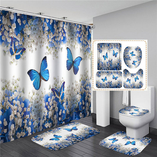 Shower Curtain Bath Mat Bathroom Rugs