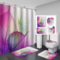 Shower Curtain Bathroom Home Decor seat cover floor mat u-shaped mat