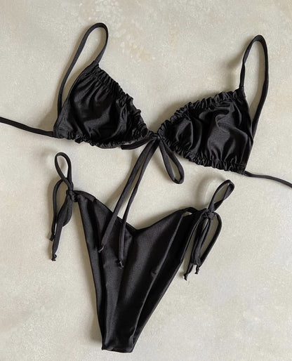 Print String Bikini Swimsuit Bathing Suit Tanning