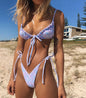 Print String Bikini Swimsuit Bathing Suit Tanning