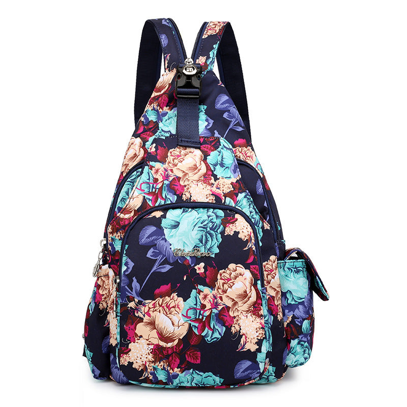 Simple Leisure Waterproof Nylon Cloth Backpack