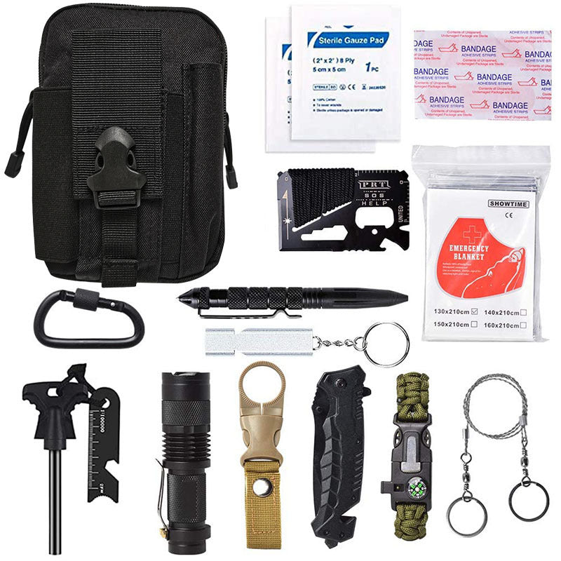 Amazon'S New Outdoor Camping Multi-Function Tool Wild Survival Equipment Sos Self-Defense Supplies