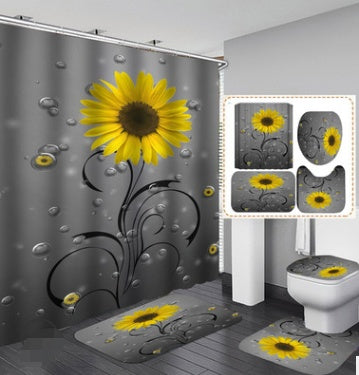 Shower Curtains and three piece bathroom set decor