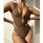 Solid Color Bikini Swimsuit Beach Apparel