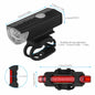 USB Rechargeable LED Bicycle Headlight Bike Head Light Cycling Rear Front Lamp Bike Light Rainproof USB Rechargeable LED bicycle Light