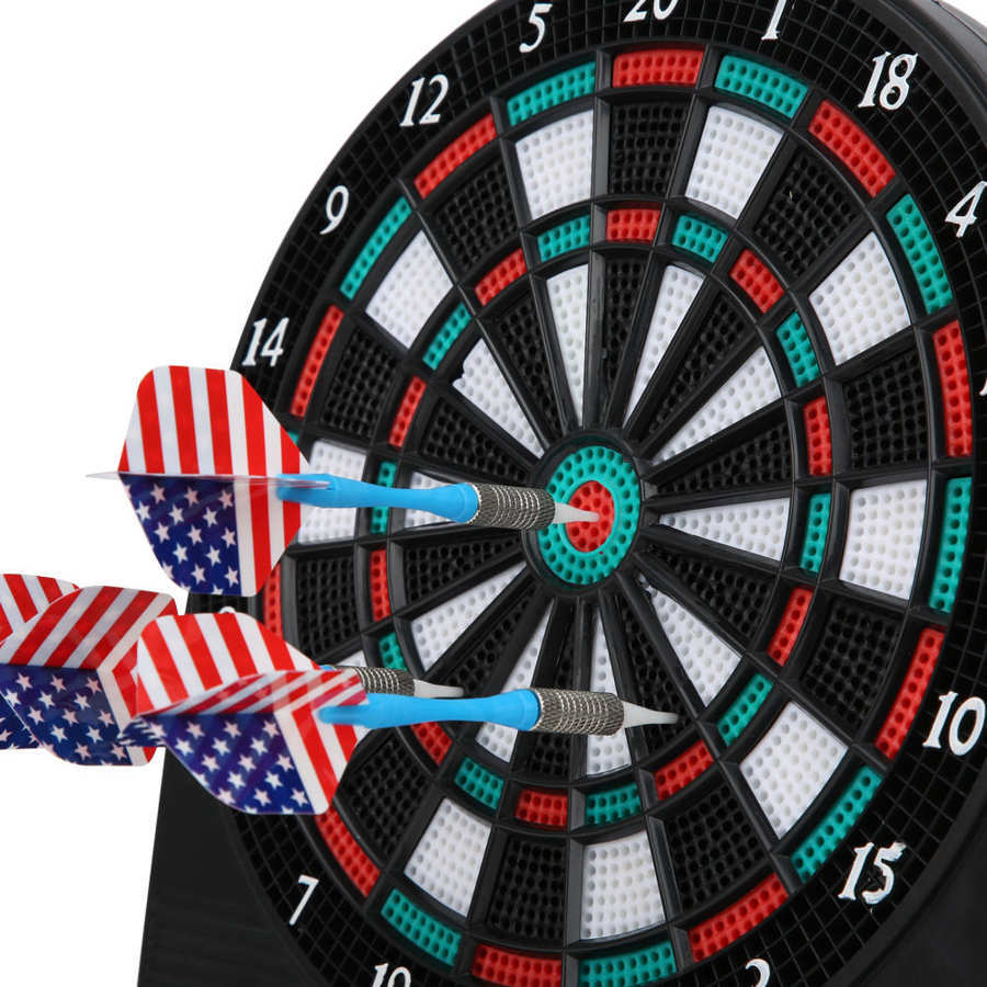 Automatic scoring soft dart board