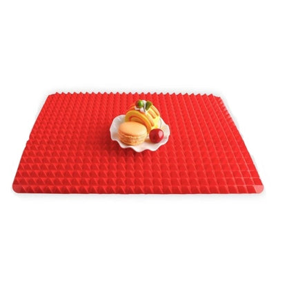 Non-Stick Silicone Pyramid Cooking Baking Mat With Grid Versatile Heat-Resistant Mat Kitchen Tools Kitchen Gadgets