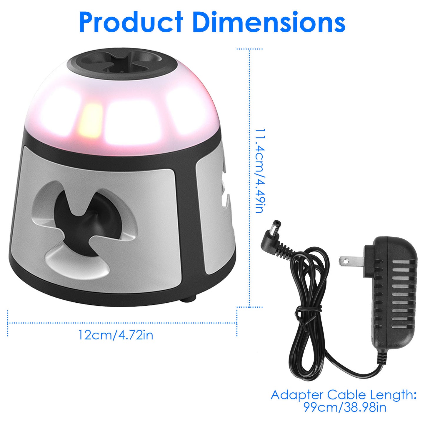 1Pc 360 Degree Ultrasonic Mice Repellent Indoor Rodent Repeller Rat Squirrel Rodent Control Device With 4 Modes 9 Strobe Lights Alarm Horn For Kitchen Warehouse