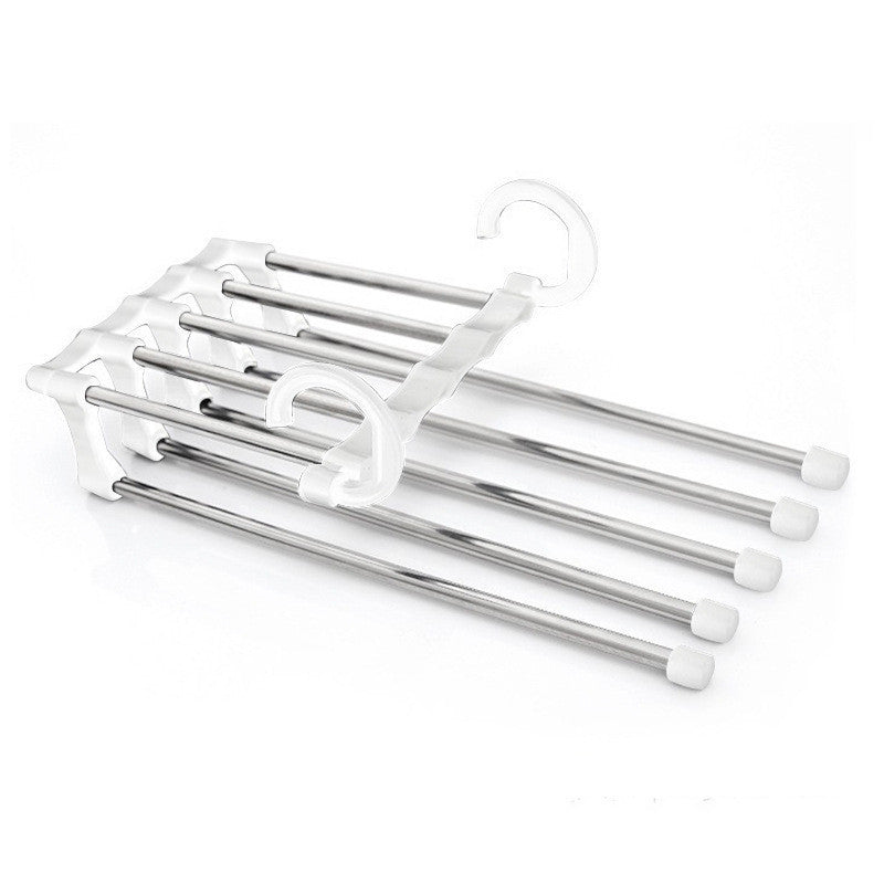 5 In 1 Wardrobe Hanger Multi-functional Clothes Hangers Stainless Steel Magic Wardrobe Clothing Hangers For Clothes Rack